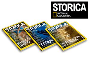 un mini abbonamento di 3 numeri dell'autorevole rivista STORICA National Geographic
